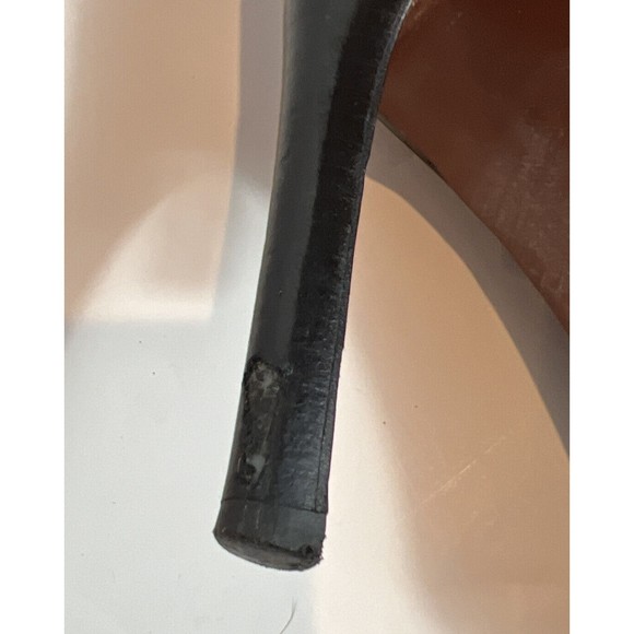 Coach Womens Size 7.5 B Ankle Boots Heels Black Leather Side Zips Pointed Toe - Picture 8 of 8